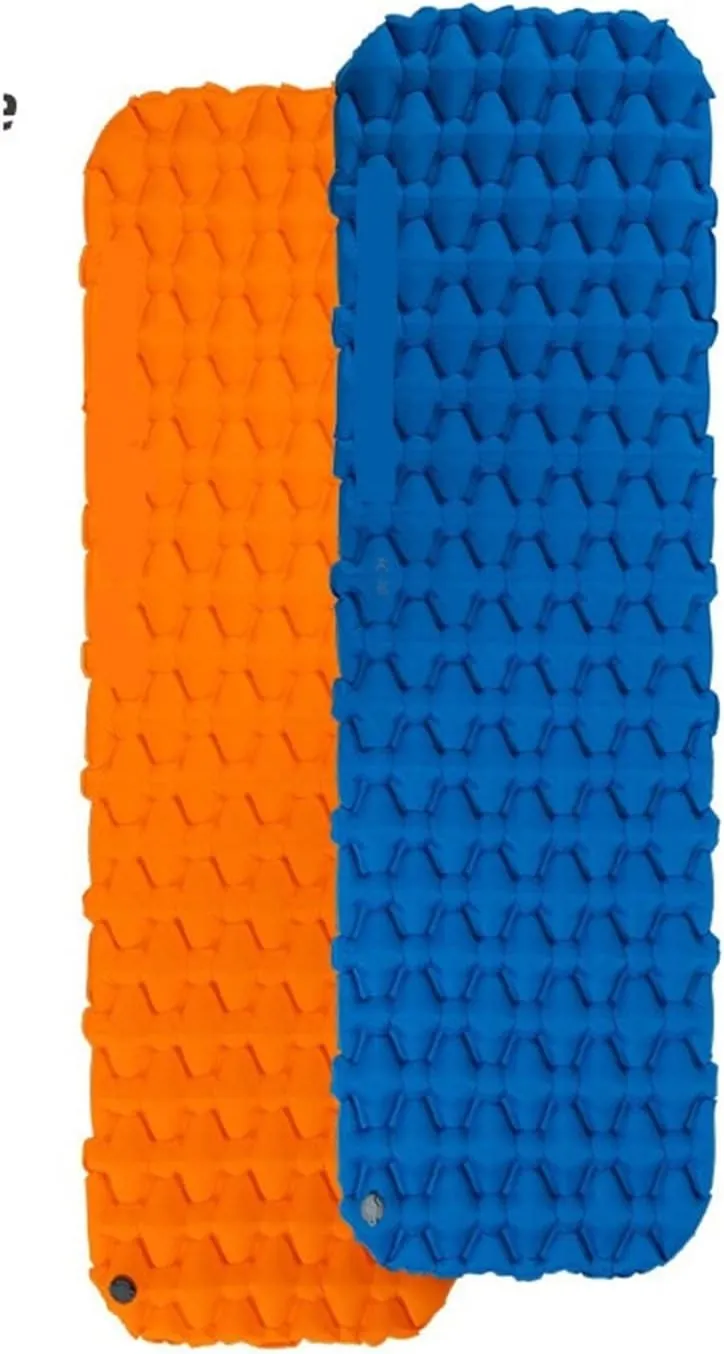 GaRcan Folding Portable Ultra-Light Inflatable Mattress Outdoor Camping Single Person Thick Widening Moisture Proof Pad (Orange Widen)