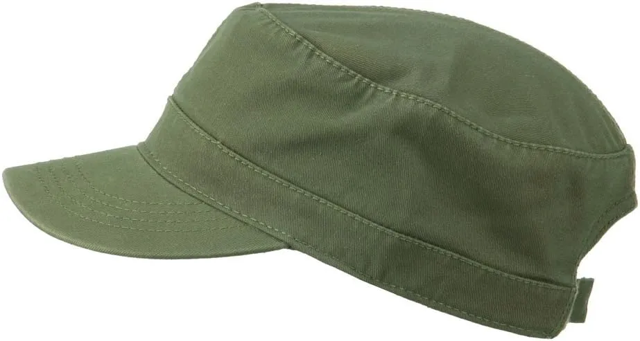 Garment Washed Adjustable Army Cap