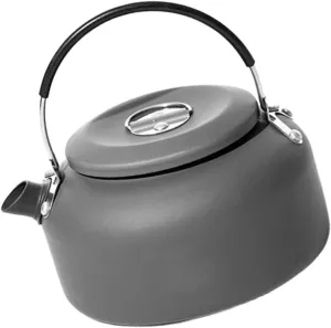 Garneck Aluminium Oxide Camping Kettle Portable Water Pot for Outdoor Activities Wear Resistant Design for Boiling Water and Making Tea Durable Material