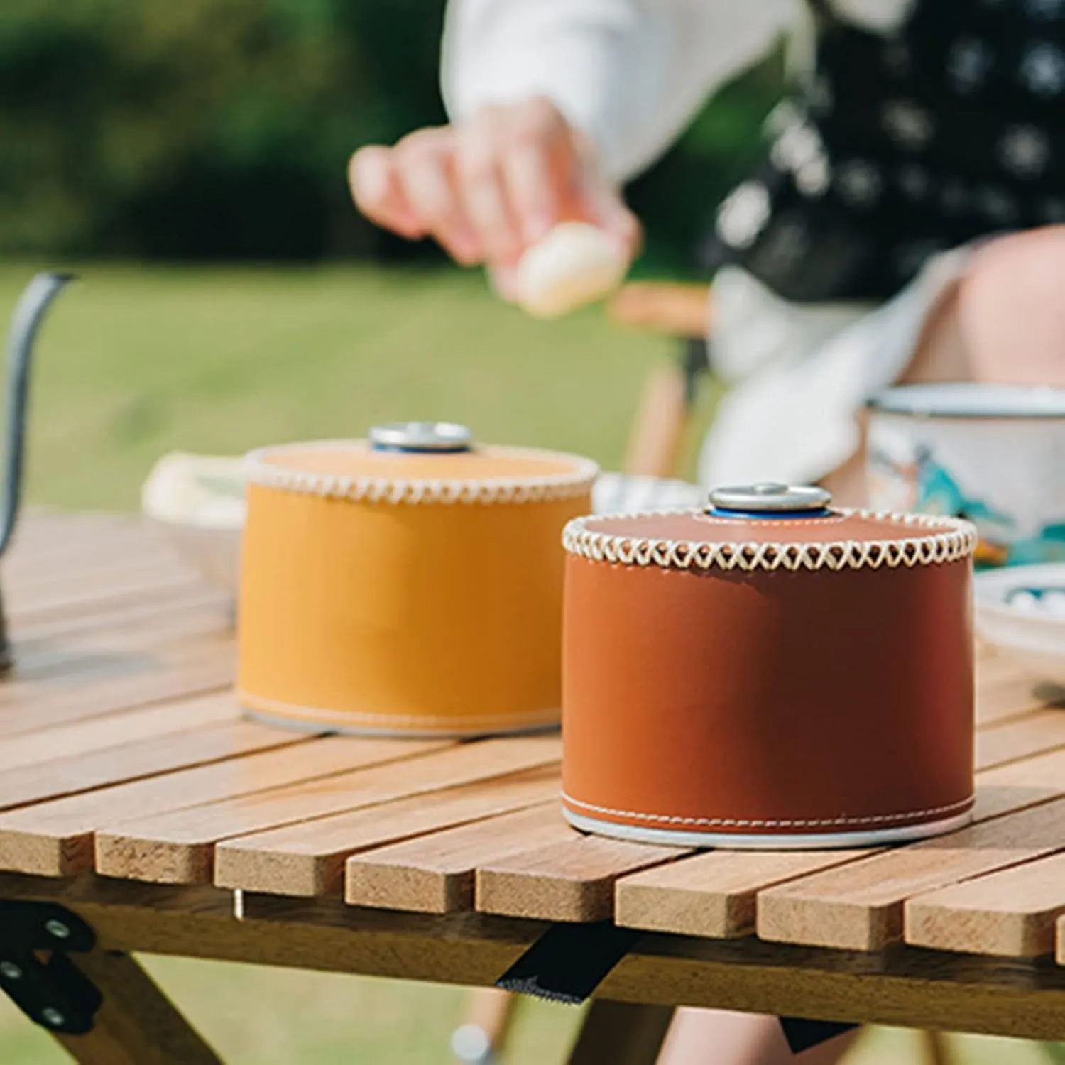 Gas Canister Protective CoverGas Canister Protective CaseGas Cover, PU Leather Gas Cover Vintage Portable Effective Tear Stove