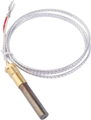 Gas Fryer Thermopile Thermocouple 2-Wire Replacement for Imperial Elite Frymaster Dean Pitco and Italian FAGE Gas Pizza Oven