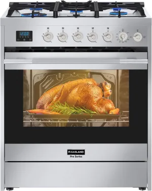 GASLAND 30'' Gas Range Stove with 5 Sealed Gas Burners, Dual Feul Stove Oven with Baking, Tray Grill and Storage Drawer, 5.0 cu. ft. Capacity, 5 Functions included LP Conversion Kit