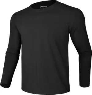 GEMYSE Men's Long Sleeve Shirts Sun Protection Athletic Breathable Moisture Wicking Rash Guard Shirt for Fishing Workout