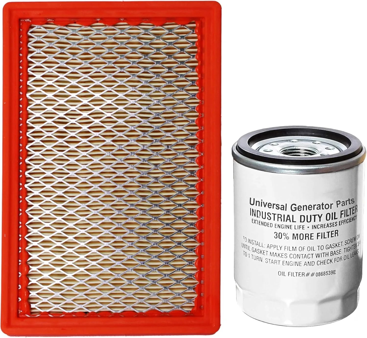 Generac 0E9371A & Universal Generator Parts Replacement for 070185E AND 070185ES (Filter with Oil)