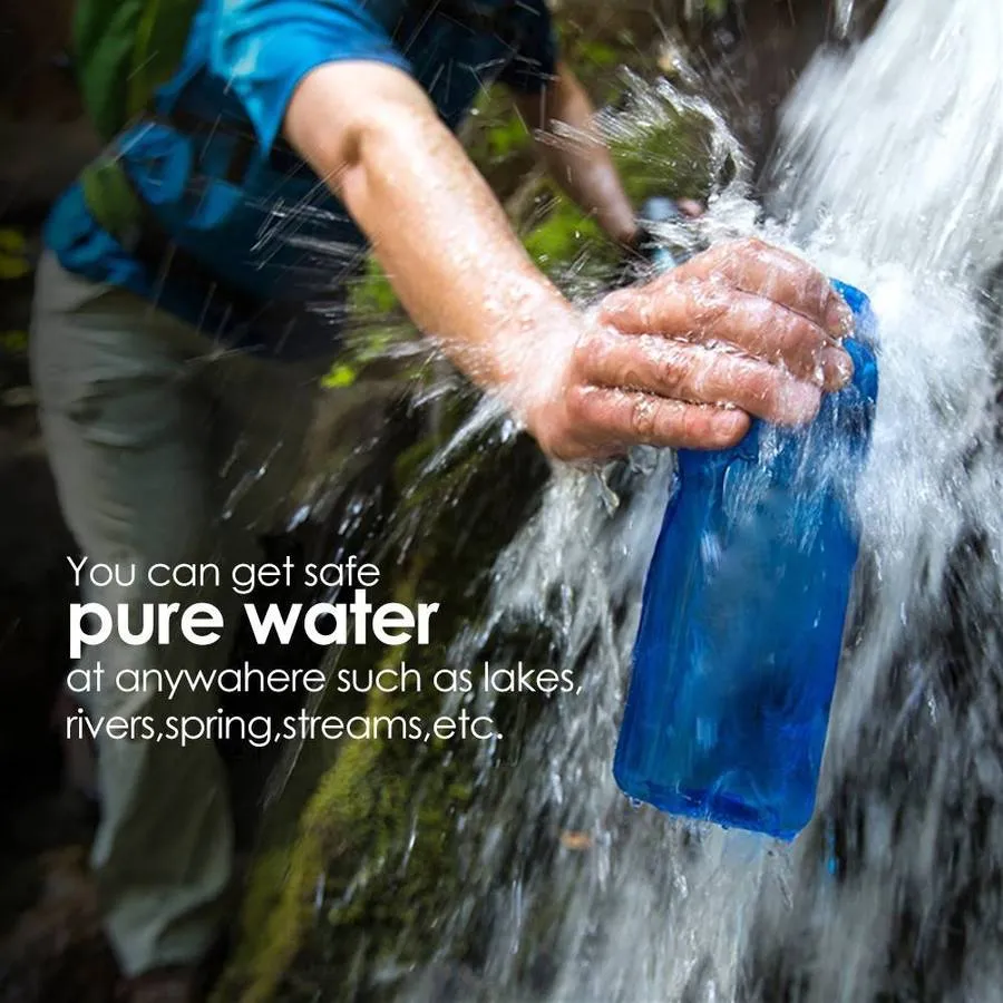 Go Water Filter Bottle  650ml (Blue)