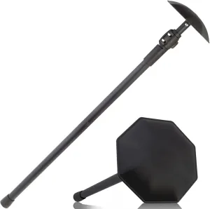 Golf Travel Bag Support Pole, 33"-60" Golf Travel Bag Support Pole Backup Support Adjustable for Airlines Stiff Arm Club Protector Metal Pole Hard Cover Black