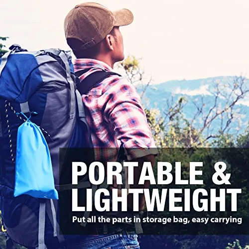 Gravity Water Filter, Portable Gravity-Fed Water Purifier with 3L Gravity Bag, Tree Strap, BPA Free Survival Gear and Equipment for Camping Hiking Emergency Preparedness