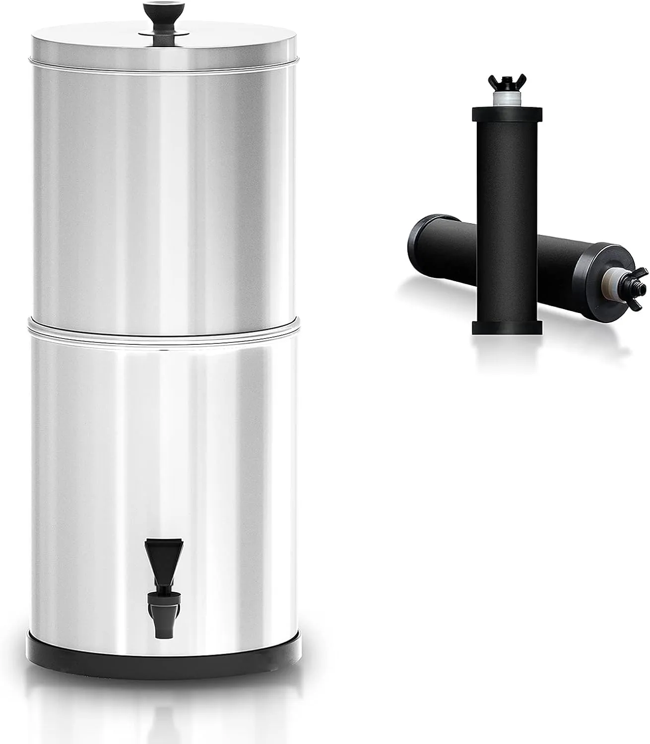 Gravity Water Filter System Water Filtration Bucket for Home Camping Hiking Emergency Preparedness