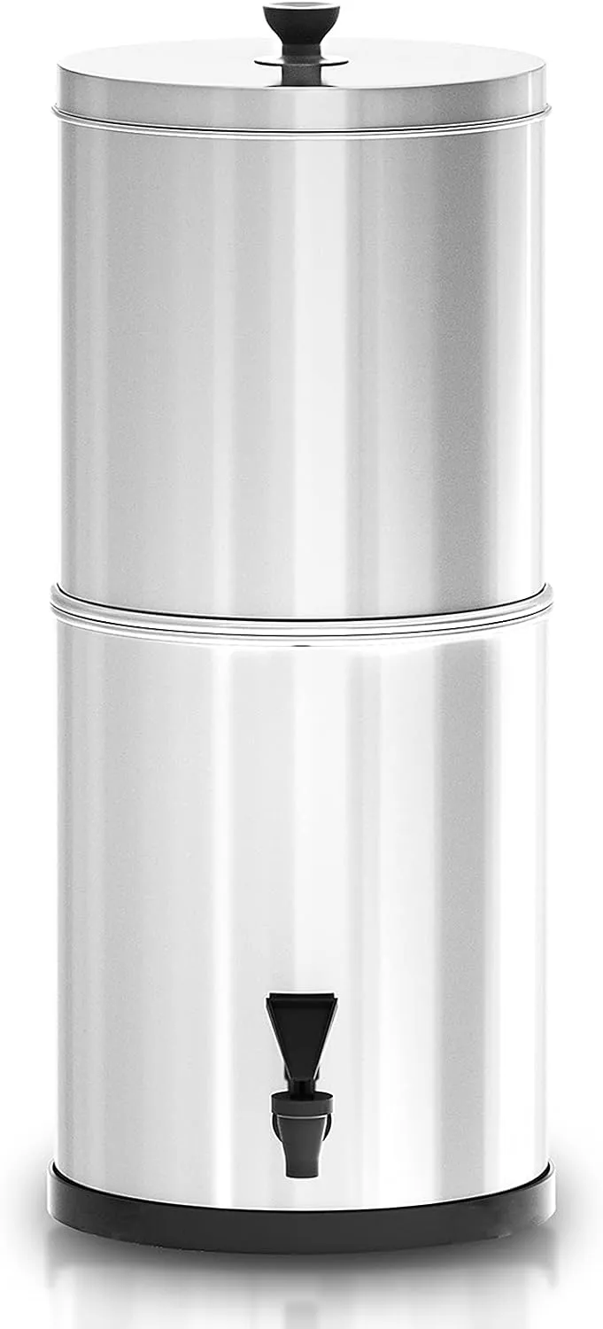 Gravity Water Filter System Water Filtration Bucket for Home Camping Hiking Emergency Preparedness