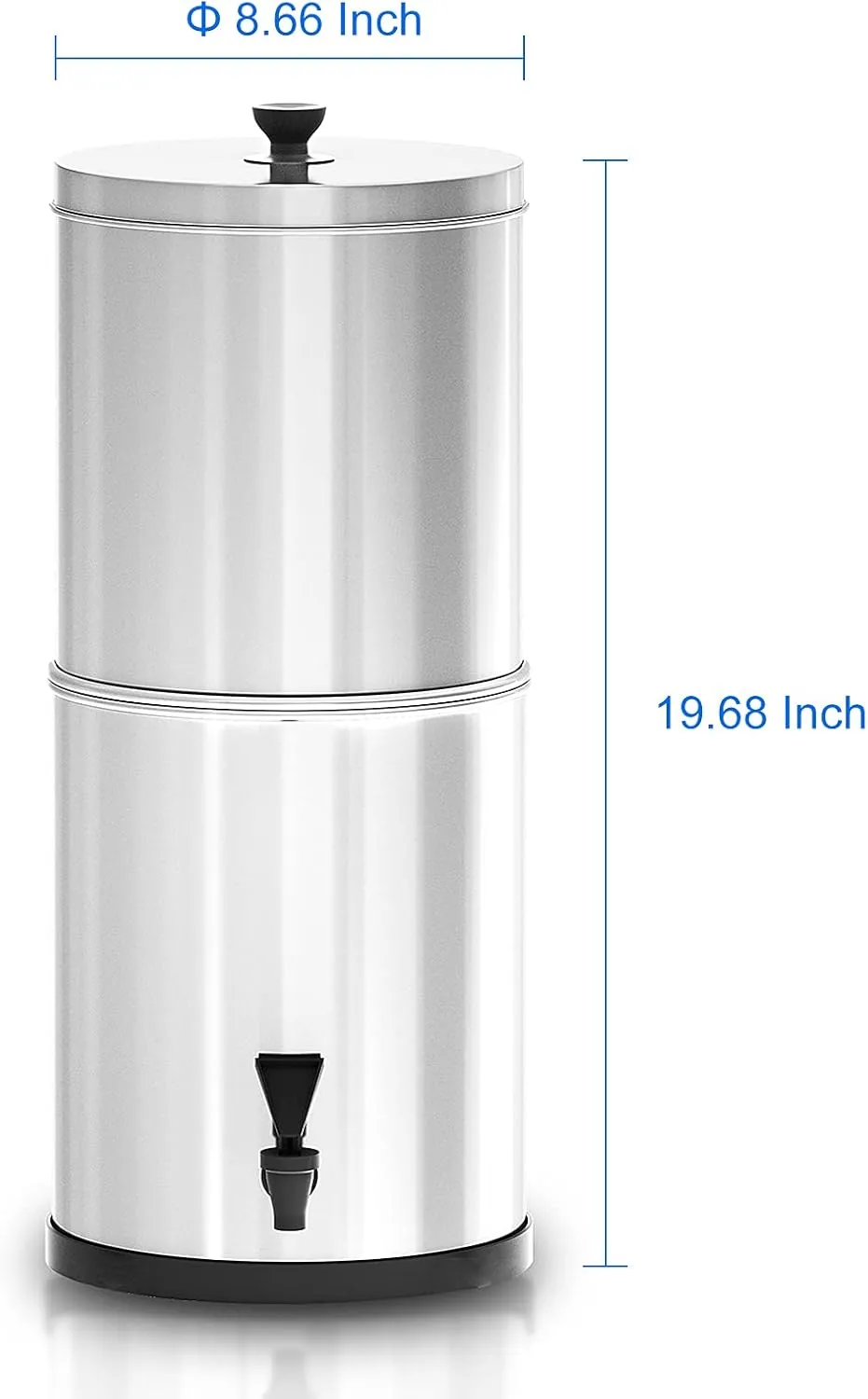 Gravity Water Filter System Water Filtration Bucket for Home Camping Hiking Emergency Preparedness