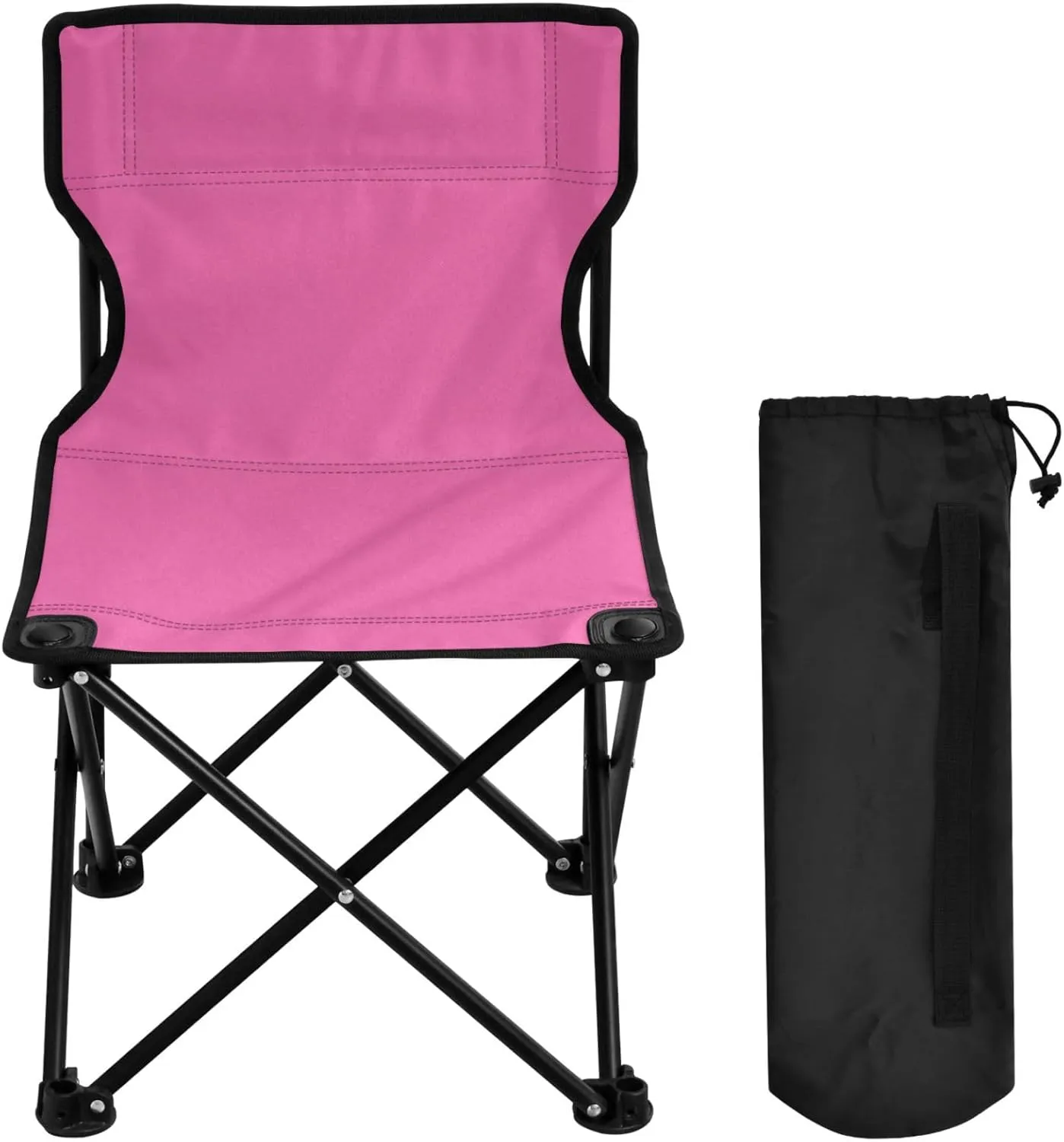 Gredecor Camping Chairs,Hot Pink Lightweight and Supportive Chairs and Lightweight Individuals - Compact, Durable, and Portable - Ideal for Camping, Hiking, Beach, and Picnics - Carry Bag