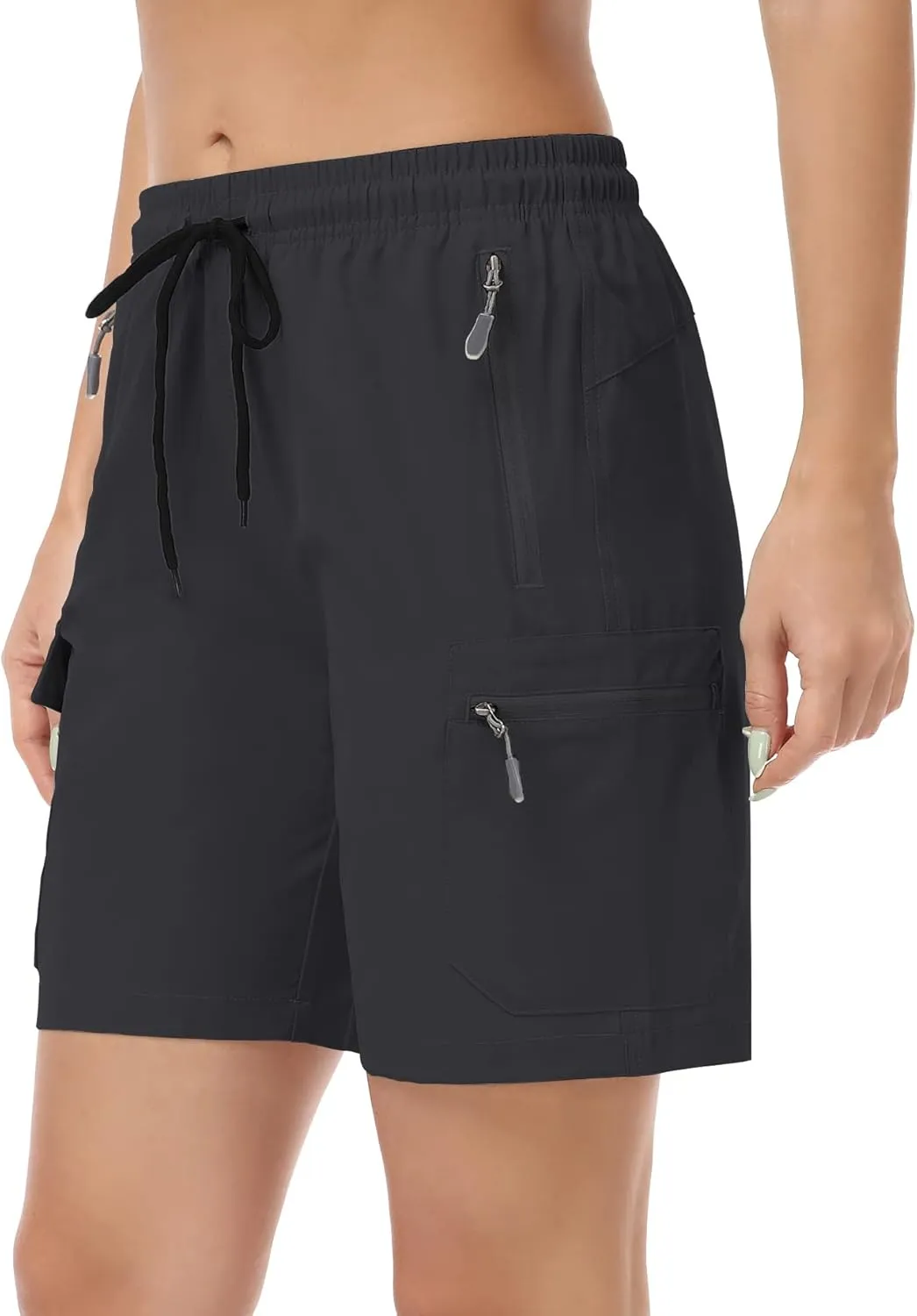 GymBrave Women's Hiking Shorts Quick Dry Lightweight Cargo Shorts for Outdoor Athletic Travel with Pockets