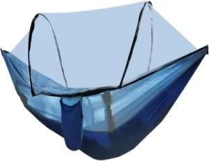 Hammock Double Fully Automatic Quick-Opening Mosquito Net Hammock Outdoor Single Double Camping Mosquito Net Hammock Hammock Outdoor(Blue)