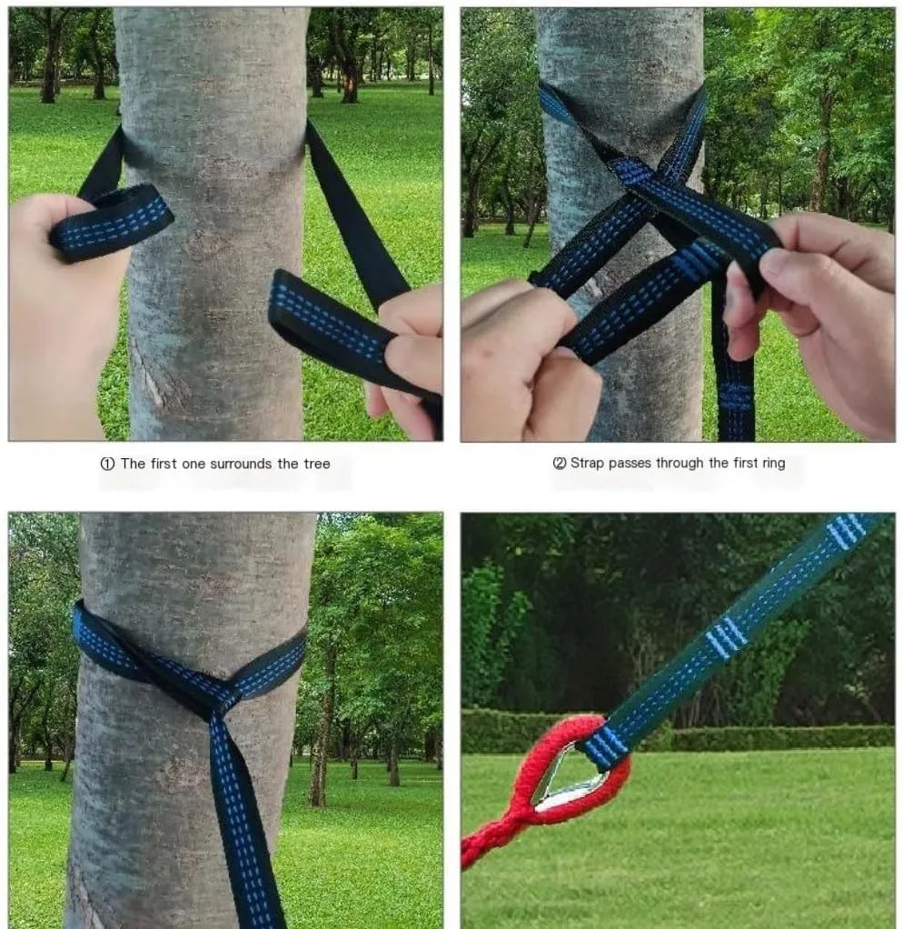 Hammock Double Outdoor Camping Canvas Hammock Outdoor Supplies Hammock Double Thick Camping Hammock Parachute Hammock Hammock Outdoor(Red,Small)