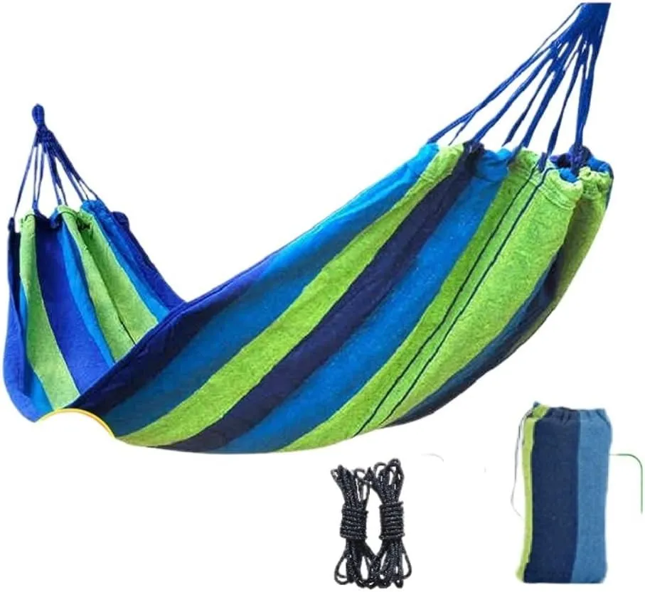 Hammock Double Outdoor Camping Canvas Hammock Outdoor Supplies Hammock Double Thick Camping Hammock Parachute Hammock Hammock Outdoor(Red,Small)