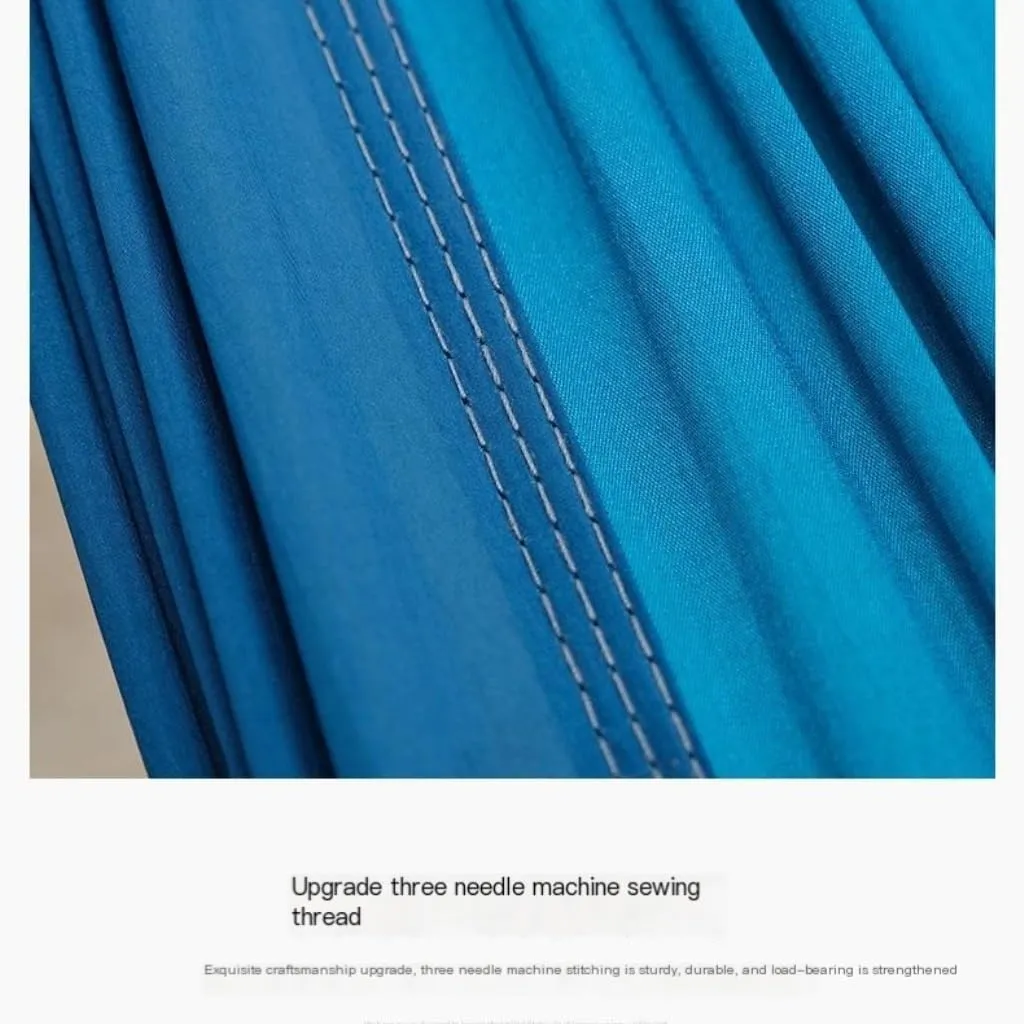 Hammock Double Outdoor Camping Parachute Nylon Cloth Single Double Outdoor Camping Cycling Indoor Leisure Outdoor Hammock Hammock Outdoor(Blue,A)