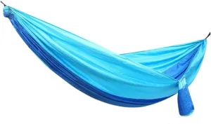 Hammock Double Outdoor Camping Parachute Nylon Cloth Single Double Outdoor Camping Cycling Indoor Leisure Outdoor Hammock Hammock Outdoor(Blue,A)