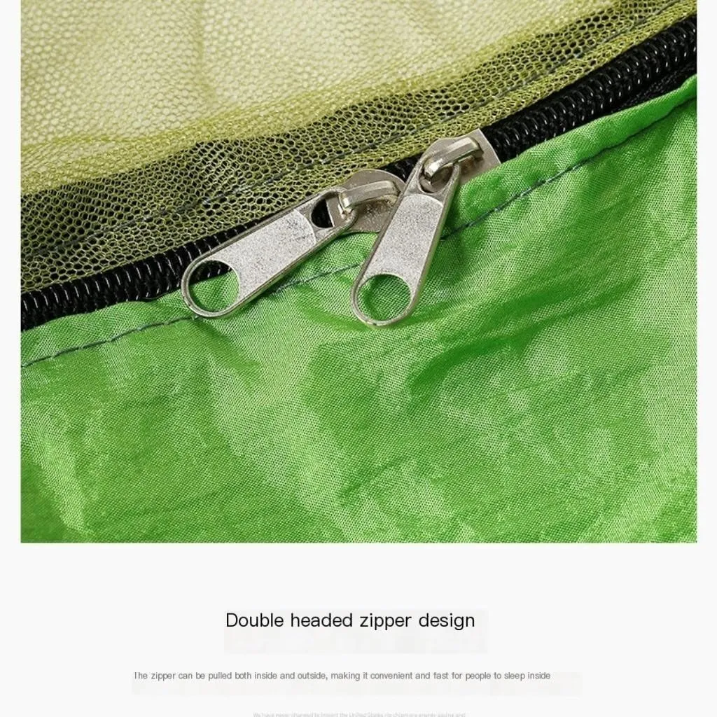 Hammock Double Outdoor Parachute Wholesale Hammock with Mosquito Net Anti-Mosquito Nylon Single Double Camping Hammock Hammock Outdoor(Bruin)