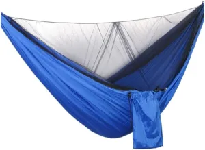 Hammock Double Quick-Release Hammock with Mosquito Net Hanging Sheet Double Parachute Cloth Anti-Rollover Camping Hammock Hammock Outdoor(A)