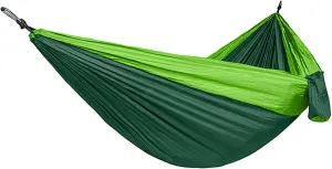 Hammock for Camping Double Hammocks Gear for The Outdoors Backpacking Survival or Travel - Green