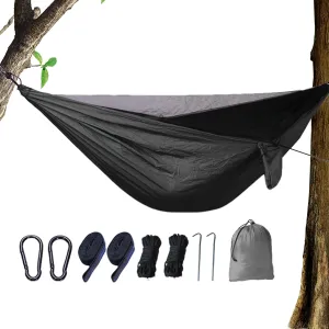 Hammock with Fly Net - Lightweight Camping Hammock, Portable Hammockfly | Foldable Hiking Sleeping Netting, Strong Load Capacity Foldable Fly MeshHammock for Camping, Outdoor Activities