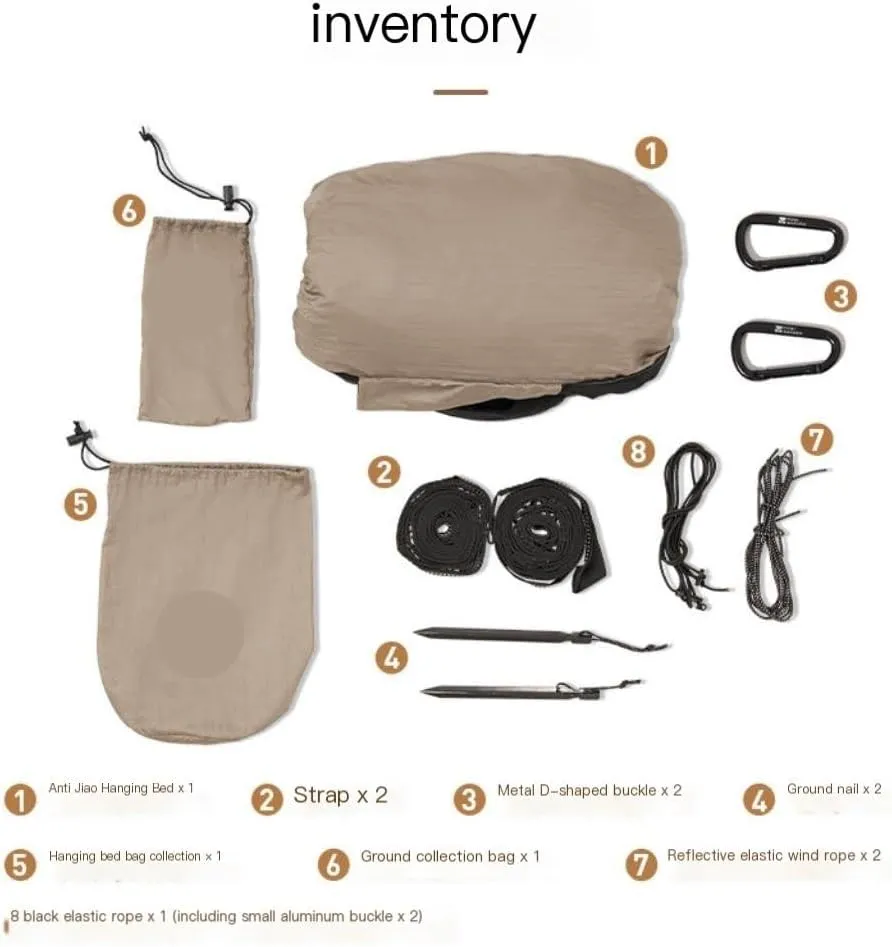 Hammocks Anti-Mosquito Hammock Portable Outdoor Camping Anti-Rollover Summer Mosquito Net Camping Adult Swing Camping Hammocks