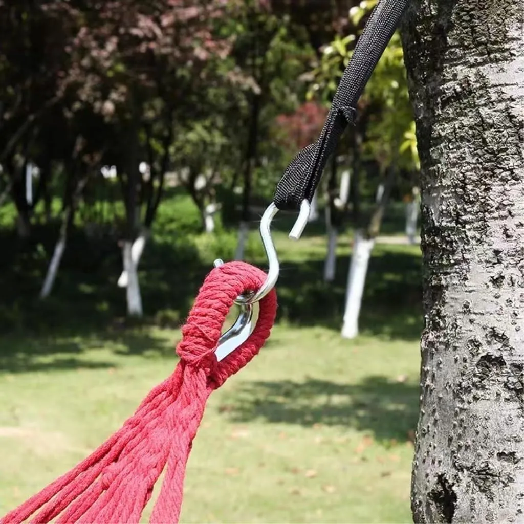 Hammocks European and American Hammock Outdoor Folding Camping Woven Canvas Autumn Portable Hanging Chair Double Camping Hammocks(C)