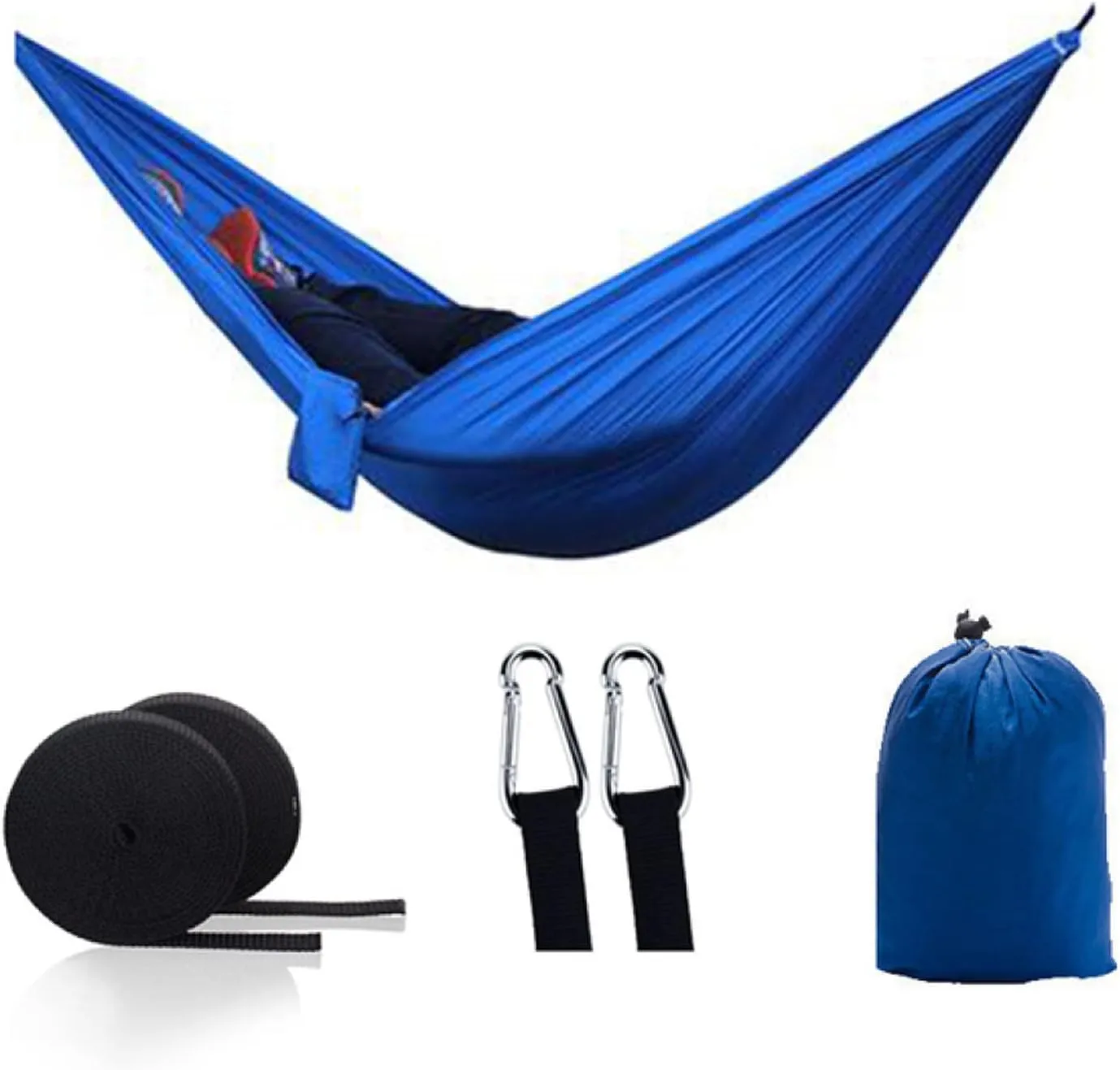 Hammocks Hammock Camping Hammock with Two Ropes Two Carabiners Storage Bag Double Portable Hammocks for Travel Beach Backpacking Outdoor Hammock