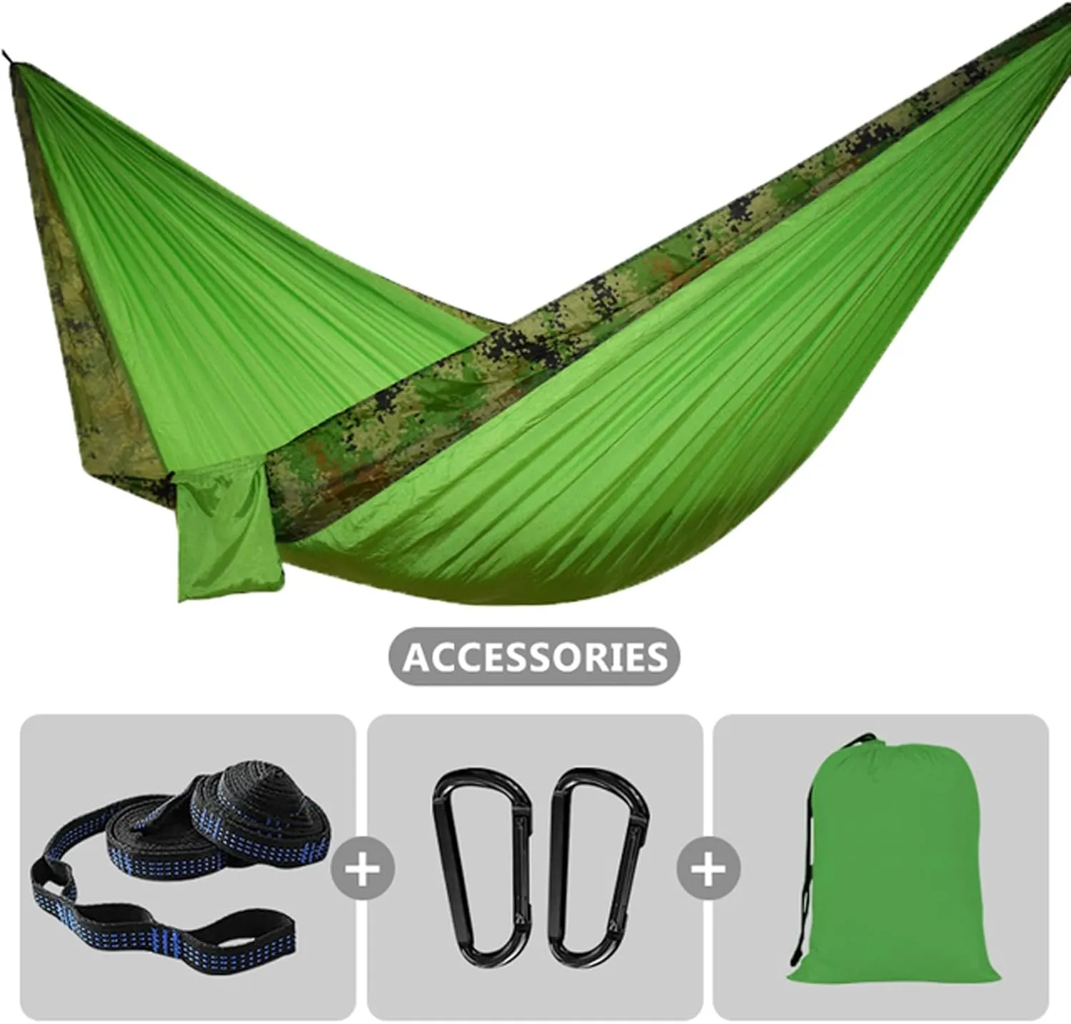 Hammocks Hammock Double Camping Hammock with Tree Strap Lightweight Portable 210T Nylon Hammock Swing Chair for Outdoor Hiking Travel Outdoor Hammock