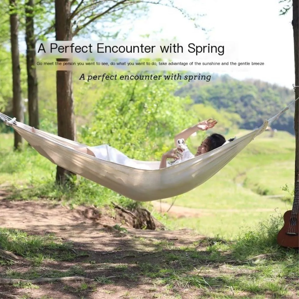 Hammocks Hammock Outdoor Single Double Anti-Rollover Portable Camping Outdoor Detachable and Washable Hanging Chair Camping Hammocks(B,190cm*80cm)