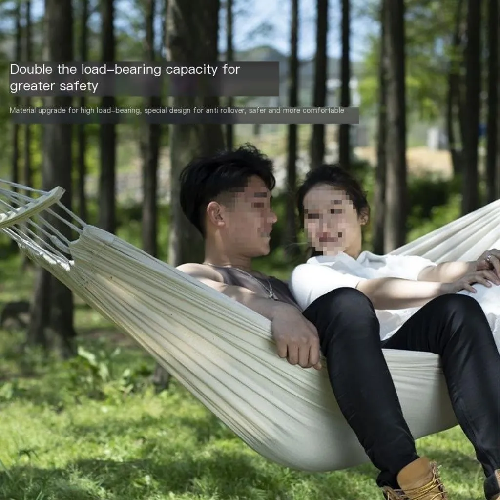 Hammocks Hammock Outdoor Single Double Anti-Rollover Portable Camping Outdoor Detachable and Washable Hanging Chair Camping Hammocks(B,190cm*80cm)
