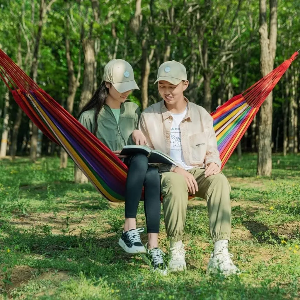 Hammocks Outdoor Hammock Camping Breathable Wear-Resistant Thickened Portable Hammock, 200*100cm, Blue