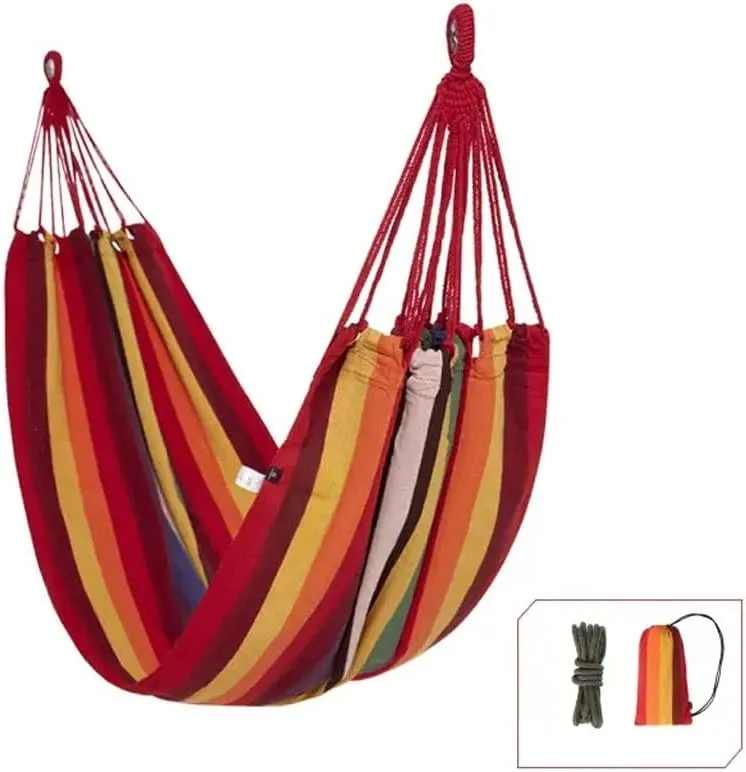Hammocks Outdoor Hammock Camping Breathable Wear-Resistant Thickened Portable Hammock, 200*100cm, Blue