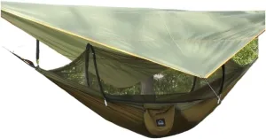 Hamock Hammock Automatic Quick Opening Anti-Mosquito and Anti-Rollover Double Portable Swing with Mosquito Net Hanmock(Green)
