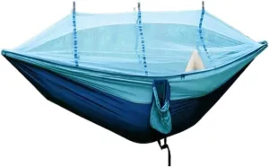 Hamock Hammock Outdoor Camping Anti-Mosquito Outdoor Camping with Mosquito Net Breathable Hanging Tree Tent Hanmock(B)