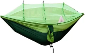 Hamock Hammock Outdoor Camping Anti-Mosquito Outdoor Camping with Mosquito Net Breathable Hanging Tree Tent Hanmock(C)