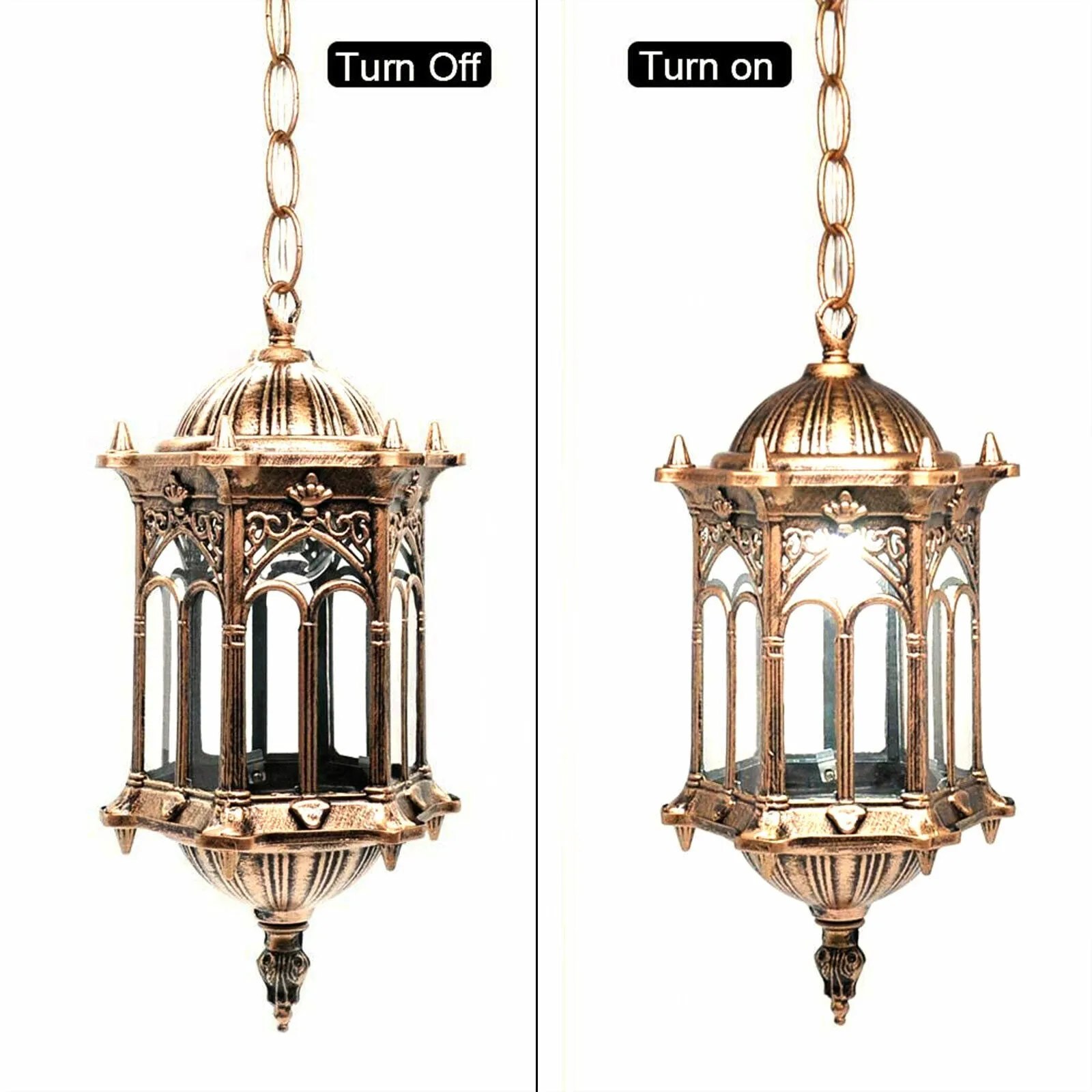 Hanging Lamp Waterproof in Bronze