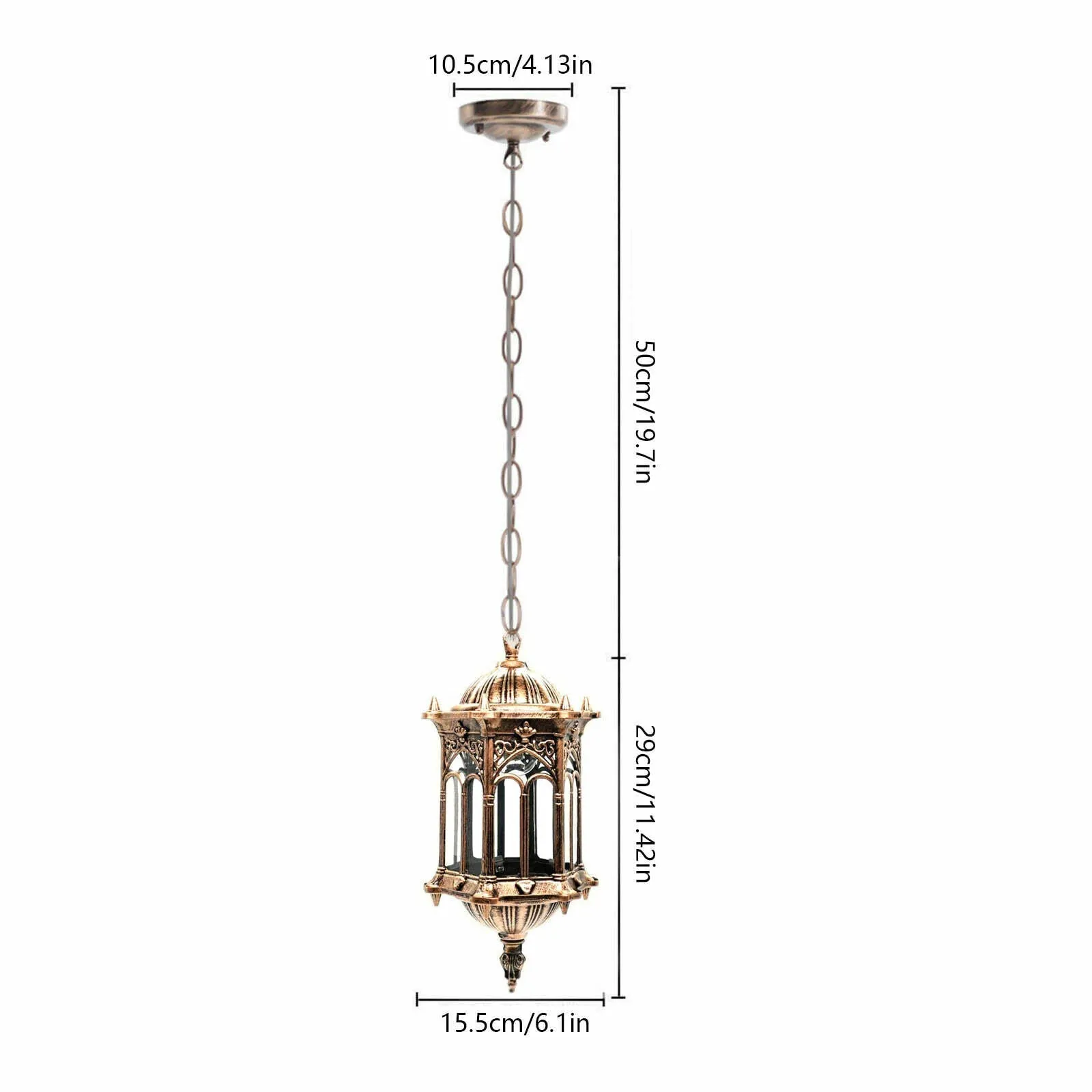 Hanging Lamp Waterproof in Bronze