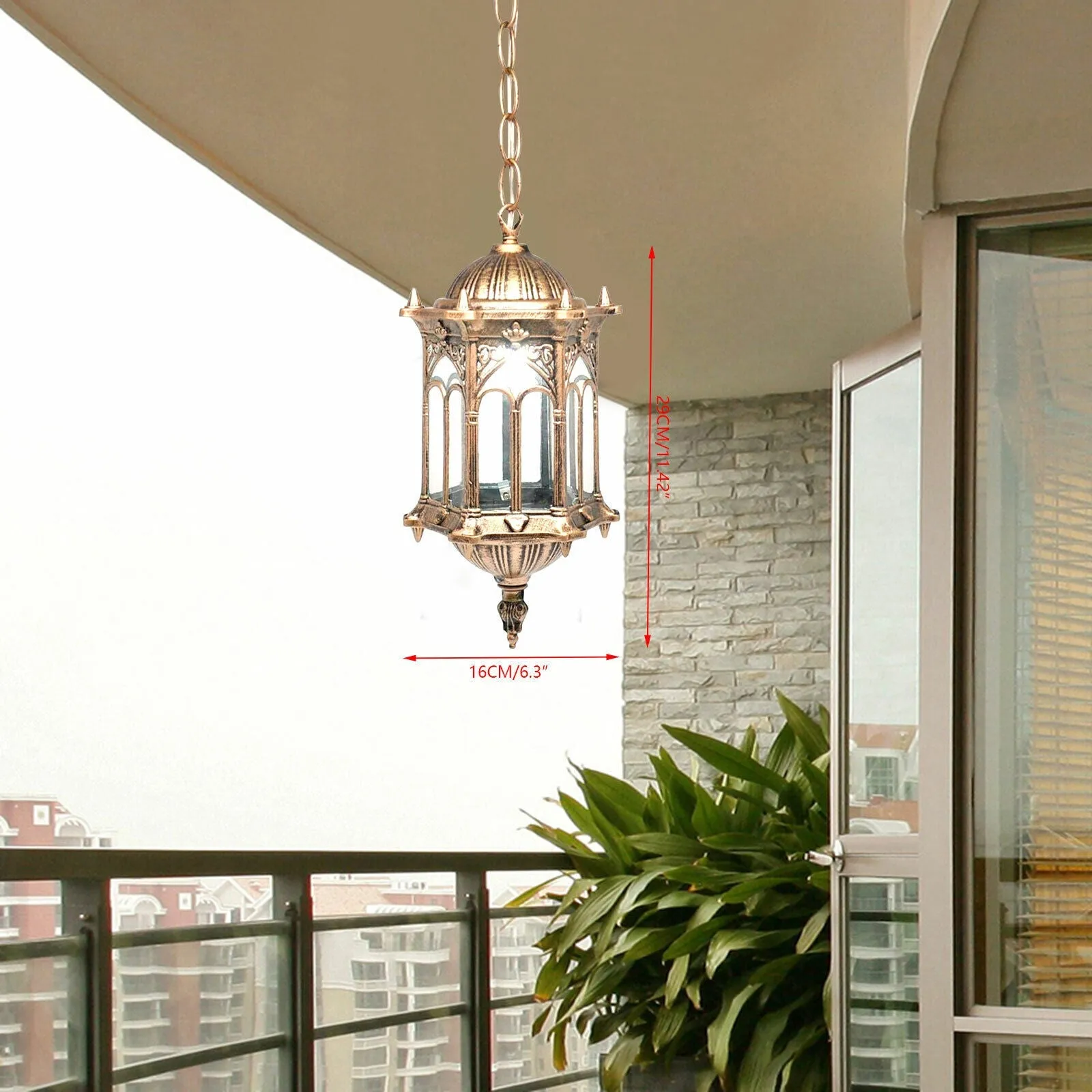 Hanging Lamp Waterproof in Bronze