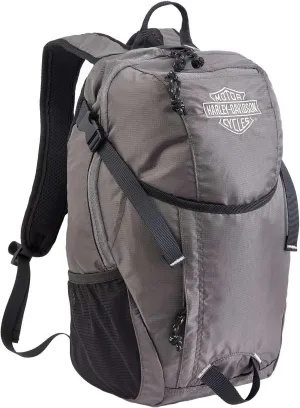 Harley-Davidson Embroidered B&S Zero Gravity Water-Resistant Backpack - Gray