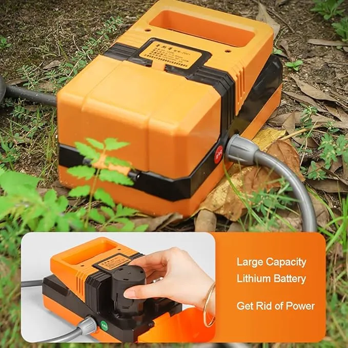 High Pressure Camping Shower 180W Electric Camping Shower Pump Portable High Pressure Water Pumps Cleaning Kit for Camping Shower Water Flowers Car Washing