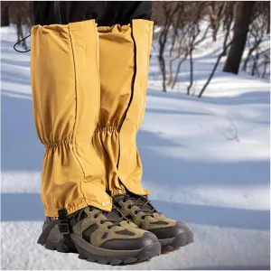 Hiking Gaiters,H-40cm High Leg Cover,Waterproof Cloth Leg Gaiters,Adjustable Size Lower Legs Guards,for Outdoor Work and Sports
