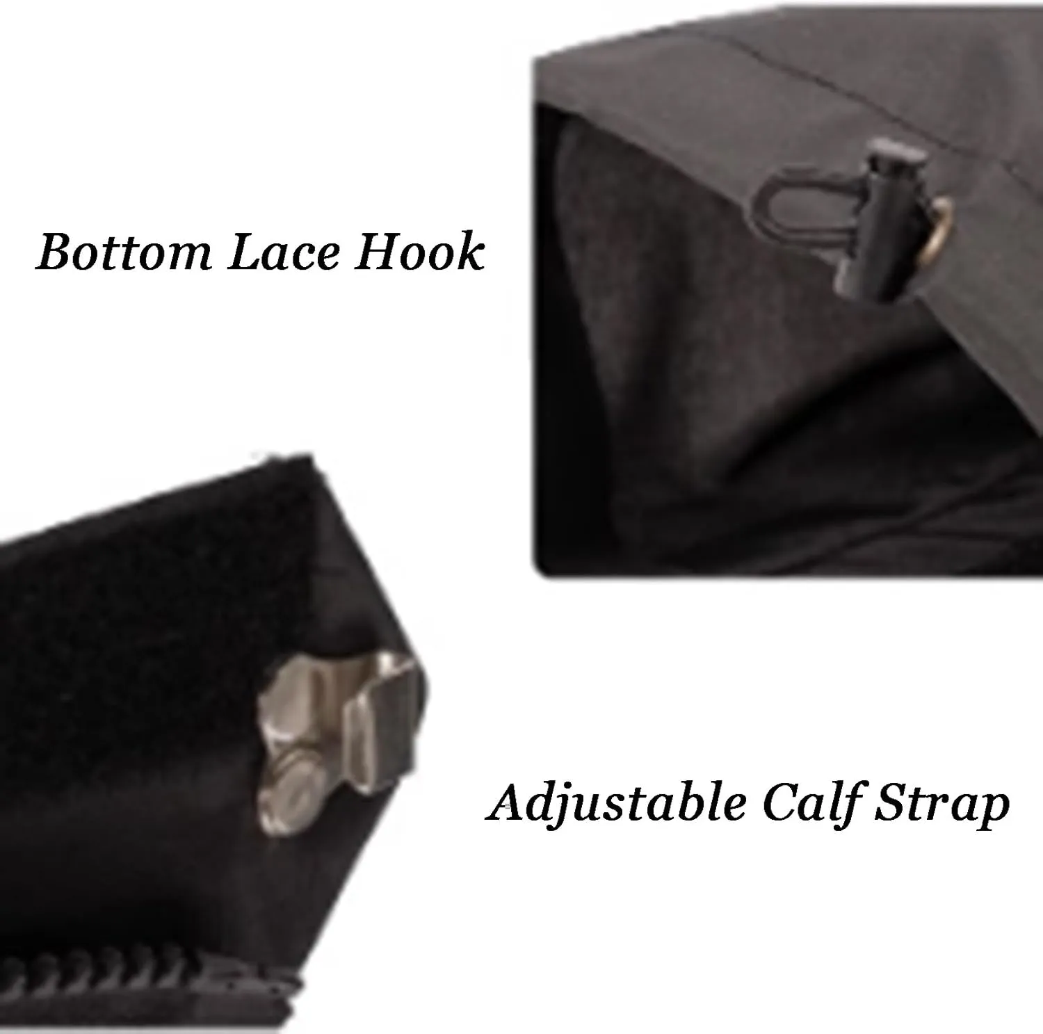 Hiking Gaiters,H-40cm High Leg Cover,Waterproof Cloth Leg Gaiters,Adjustable Size Lower Legs Guards,for Outdoor Work and Sports