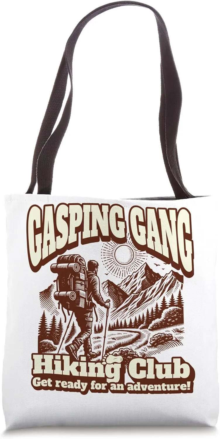 Hiking Gasping Gang Hiking Club Tote Bag