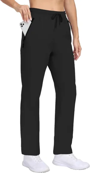 Hiking Pants Women Lightweight Joggers with Pockets Water Resistant Quick Dry Stretch Active for Travel Outdoor HH23019W