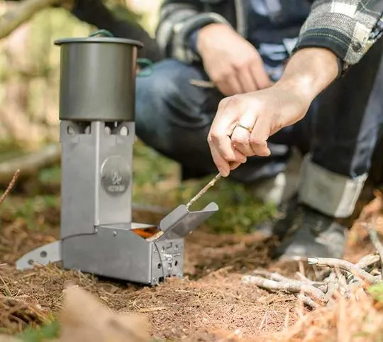 Hot Ash Rocket Stove