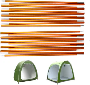 HuaKastro Replacement Tent Poles for Bike Storage Tent, Aluminum Long Arching Pole, 8.5mm - Set of 2