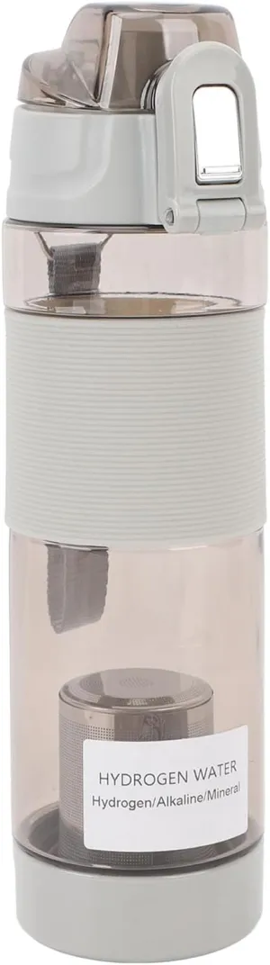 Hydrogen Infusion Water Bottle for Immunity Boost, Leak Proof Outdoor Portable Sports Energy Water Cup,Travel Friendly (Light Gray)
