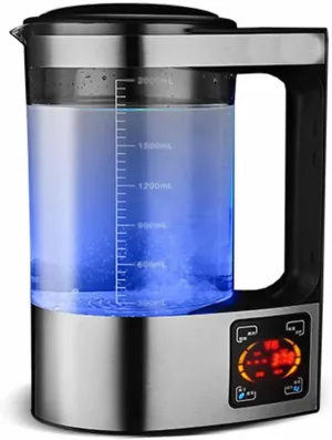 Hydrogen Water Generator, Portable Water Ionizer Hydrogen-Rich Water Bottle, 2L Digital Touch Control, LED Display, for Home Office Use Health Cup