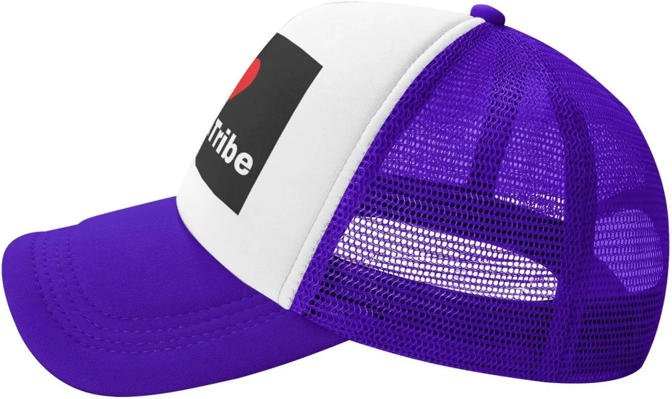 I Love Omaha Tribe Baseball Cap for Men Women Adjustable Breathable Mesh Trucker Hat Unisex